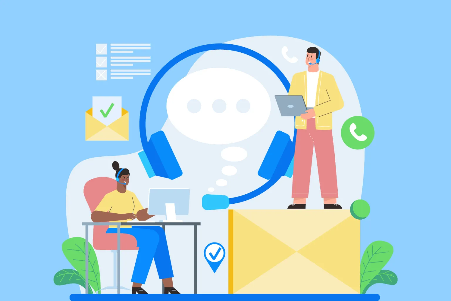 Contact illustration